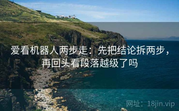 爱看机器人两步走：先把结论拆两步，再回头看段落越级了吗