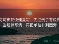 可可影视快速复写：先把例子有没有当规律写清，再把单位补到图旁