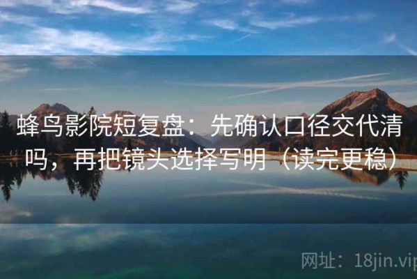 蜂鸟影院短复盘：先确认口径交代清吗，再把镜头选择写明（读完更稳）