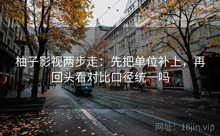 柚子影视两步走：先把单位补上，再回头看对比口径统一吗